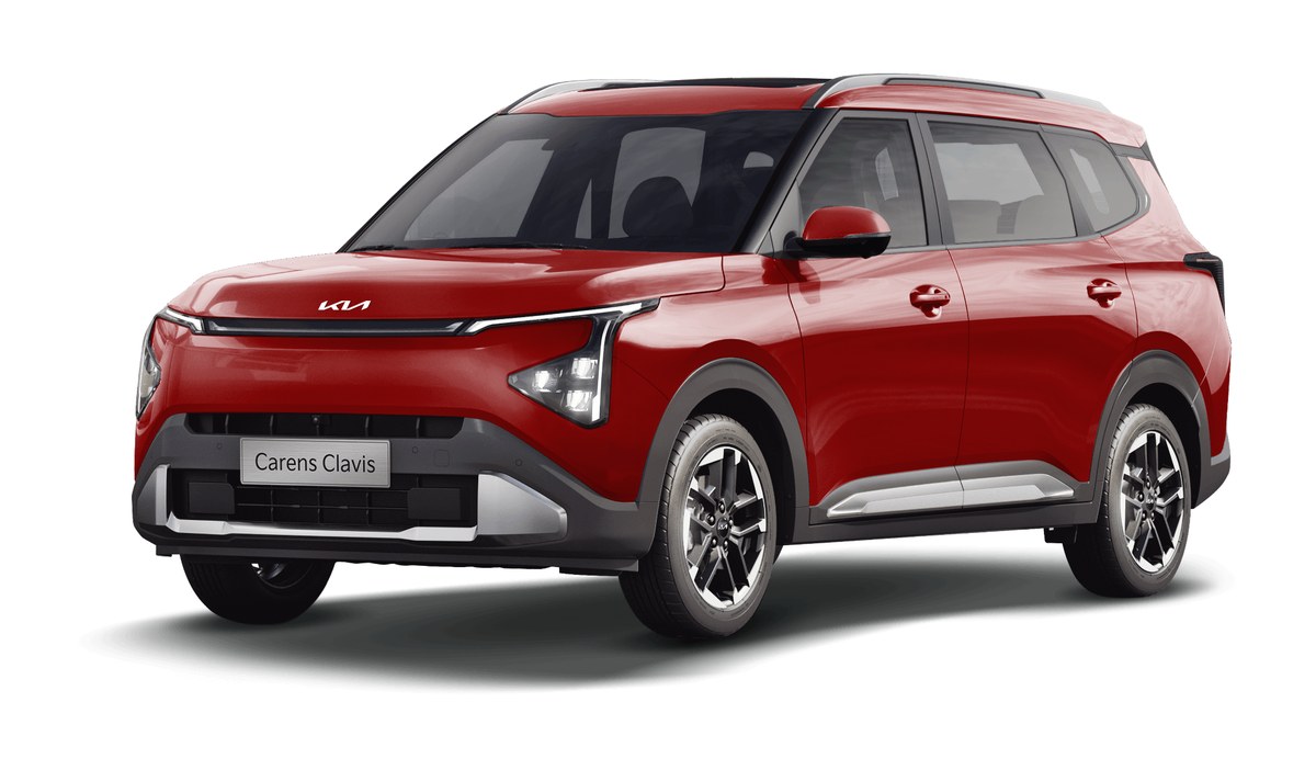 Kia Carens Clavis màu đỏ Sunset Red