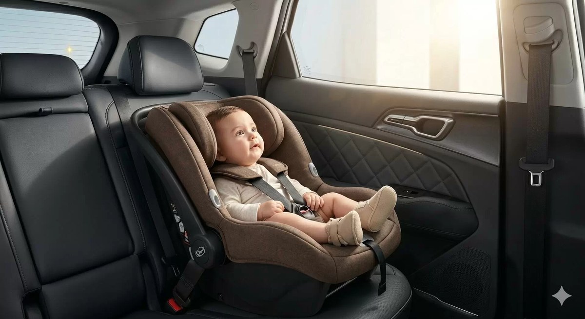 Ghế trẻ em lắp ở hàng ghế sau New Sportage Hybrid