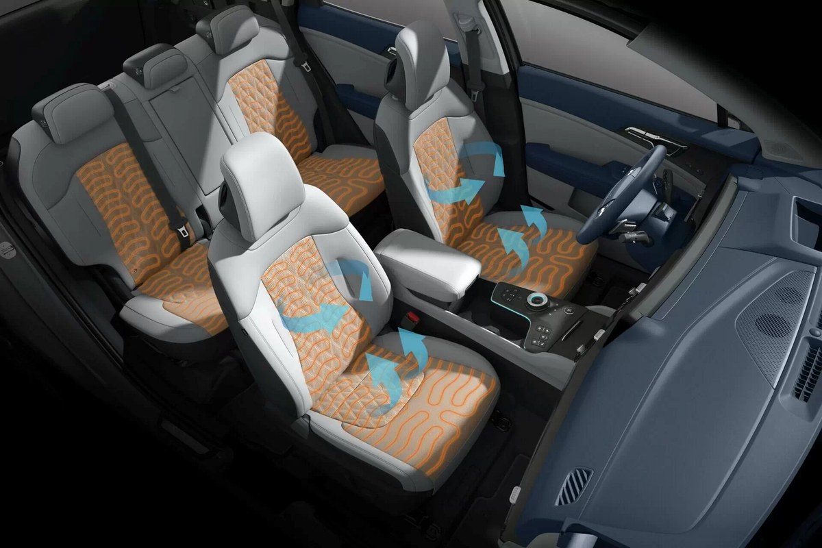 Hàng ghế trước có sưởi và làm mát của New Sportage Hybrid